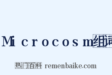 Microcosm组词是什么意思的图片